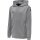 hummel Sport-Kapuzenpullover hmlCORE XK Poly Sweat Hoodie (Polyester-Sweatstoff) mit Kapuze grau Kinder