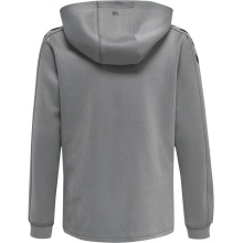 hummel Sport-Kapuzenpullover hmlCORE XK Poly Sweat Hoodie (Polyester-Sweatstoff) mit Kapuze grau Kinder