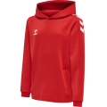 hummel Sport-Kapuzenpullover hmlCORE XK Poly Sweat Hoodie (Polyester-Sweatstoff) mit Kapuze rot Kinder