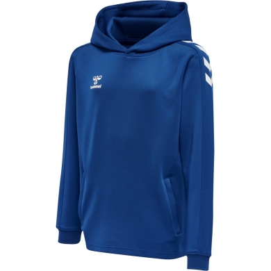 hummel Sport-Kapuzenpullover hmlCORE XK Poly Sweat Hoodie (Polyester-Sweatstoff) mit Kapuze dunkelblau Kinder