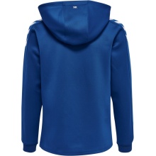 hummel Sport-Kapuzenpullover hmlCORE XK Poly Sweat Hoodie (Polyester-Sweatstoff) mit Kapuze dunkelblau Kinder