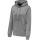 hummel Sport-Kapuzenpullover hmlCORE XK Poly Sweat Hoodie (Polyester-Sweatstoff) mit Kapuze grau Damen