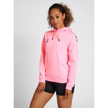 hummel Sport-Kapuzenpullover hmlCORE XK Poly Sweat Hoodie (Polyester-Sweatstoff) mit Kapuze pink Damen