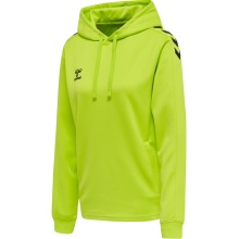 hummel Sport-Kapuzenpullover hmlCORE XK Poly Sweat Hoodie (Polyester-Sweatstoff) mit Kapuze limegrün Damen