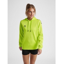 hummel Sport-Kapuzenpullover hmlCORE XK Poly Sweat Hoodie (Polyester-Sweatstoff) mit Kapuze limegrün Damen