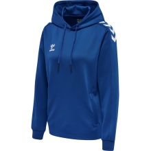 hummel Sport-Kapuzenpullover hmlCORE XK Poly Sweat Hoodie (Polyester-Sweatstoff) mit Kapuze dunkelblau Damen