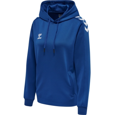 hummel Sport-Kapuzenpullover hmlCORE XK Poly Sweat Hoodie (Polyester-Sweatstoff) mit Kapuze dunkelblau Damen