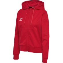 hummel Kapuzenpullover hmlGO 2.0 Full-Zip Hoodie (weicher Sweatstoff) rot Damen