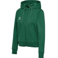 hummel Kapuzenpullover hmlGO 2.0 Full-Zip Hoodie (weicher Sweatstoff) dunkelgrün Damen