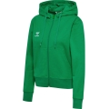 hummel Kapuzenpullover hmlGO 2.0 Full-Zip Hoodie (weicher Sweatstoff) grün Damen