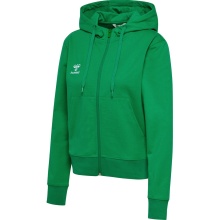 hummel Kapuzenpullover hmlGO 2.0 Full-Zip Hoodie (weicher Sweatstoff) grün Damen