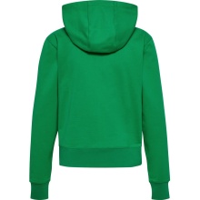 hummel Kapuzenpullover hmlGO 2.0 Full-Zip Hoodie (weicher Sweatstoff) grün Damen