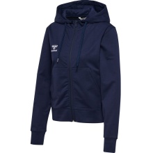 hummel Kapuzenpullover hmlGO 2.0 Full-Zip Hoodie (weicher Sweatstoff) marineblau Damen