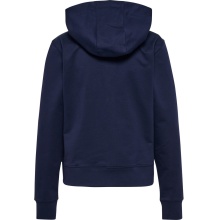 hummel Kapuzenpullover hmlGO 2.0 Full-Zip Hoodie (weicher Sweatstoff) marineblau Damen