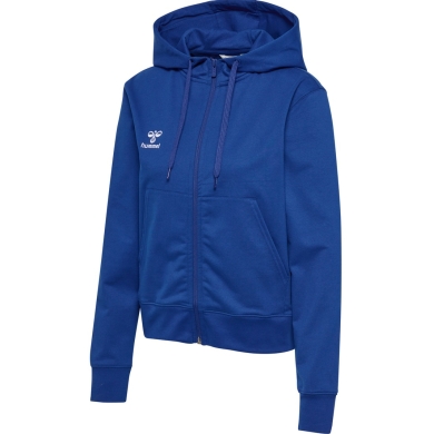 hummel Kapuzenpullover hmlGO 2.0 Full-Zip Hoodie (weicher Sweatstoff) dunkelblau Damen