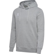 hummel Kapuzenpullover hmlGO 2.0 Hoodie (Bio-Baumwolle) grau Herren