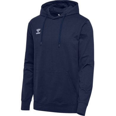 hummel Kapuzenpullover hmlGO 2.0 Hoodie (Bio-Baumwolle) marineblau Herren