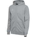 hummel Kapuzenpullover hmlGO 2.0 Full-Zip Hoodie (weicher Sweatstoff) grau Herren