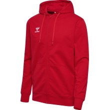 hummel Kapuzenpullover hmlGO 2.0 Full-Zip Hoodie (weicher Sweatstoff) rot Herren