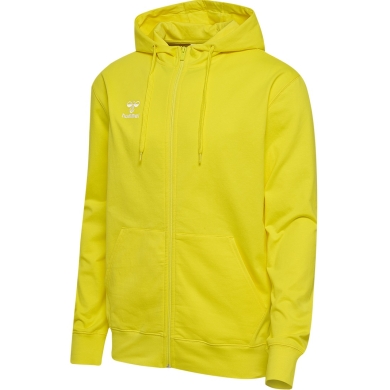 hummel Kapuzenpullover hmlGO 2.0 Full-Zip Hoodie (weicher Sweatstoff) gelb Herren