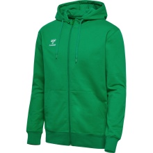 hummel Kapuzenpullover hmlGO 2.0 Full-Zip Hoodie (weicher Sweatstoff) grün Herren