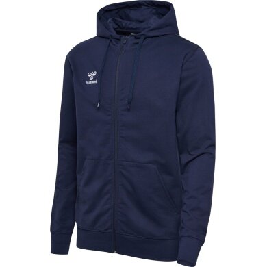 hummel Kapuzenpullover hmlGO 2.0 Full-Zip Hoodie (weicher Sweatstoff) marineblau Herren