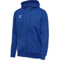 hummel Kapuzenpullover hmlGO 2.0 Full-Zip Hoodie (weicher Sweatstoff) dunkelblau Herren