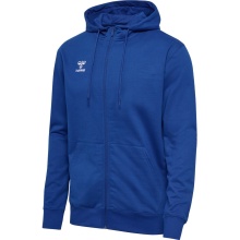 hummel Kapuzenpullover hmlGO 2.0 Full-Zip Hoodie (weicher Sweatstoff) dunkelblau Herren