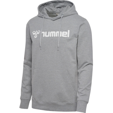 hummel Kapuzenpullover hmlGO 2.0 Logo Hoodie (weicher Sweatstoff) grau Herren