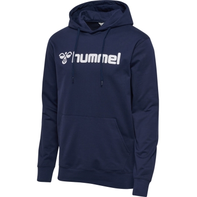 hummel Kapuzenpullover hmlGO 2.0 Logo Hoodie (weicher Sweatstoff) marineblau Herren