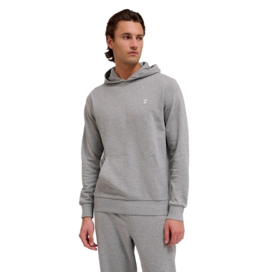 hummel Kapuzenpullover hmlPULSE Sweat Hoodie (Baumwolle, bequem Passform) grau Herren