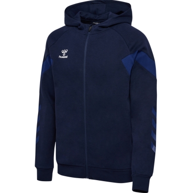 hummel Kapuzenpullover hmlTRAVEL Full-Zip Hoodie (weicher Sweatstoff) marineblau Herren