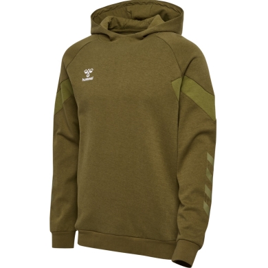 hummel Kapuzenpullover hmlTRAVEL Sweat Hoodie (weicher Sweatstoff) olivegrün Herren