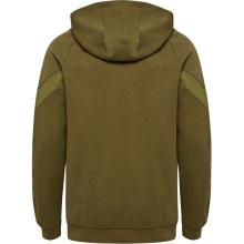 hummel Kapuzenpullover hmlTRAVEL Sweat Hoodie (weicher Sweatstoff) olivegrün Herren