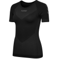 hummel Funktionsunterwäsche Kurzarmshirt Seamless Rundhals nahtlos schwarz Damen