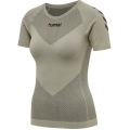 hummel Funktionsunterwäsche Kurzarmshirt Seamless Rundhals nahtlos grau Damen