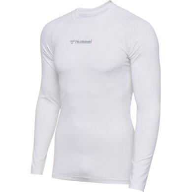 hummel Funktionsunterwäsche Langarmshirt hmlBL Performance Tee weiss Herren