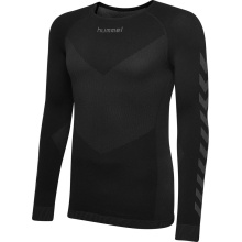 hummel Funktionsunterwäsche Langarmshirt Seamless Rundhals nahtlos schwarz Herren