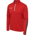 hummel Sport-Langarmshirt hmlAUTHENTIC Half-Zip Sweatshirt (gestricktem Polyester) rot Herren