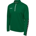 hummel Sport-Langarmshirt hmlAUTHENTIC Half-Zip Sweatshirt (gestricktem Polyester) dunkelgrün Herren