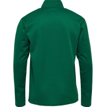 hummel Sport-Langarmshirt hmlAUTHENTIC Half-Zip Sweatshirt (gestricktem Polyester) dunkelgrün Kinder