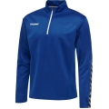 hummel Sport-Langarmshirt hmlAUTHENTIC Half-Zip Sweatshirt (gestricktem Polyester) dunkelblau Kinder