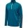 hummel Sport-Langarmshirt hmlAUTHENTIC Half-Zip Sweatshirt (gestricktem Polyester) tealblau Kinder