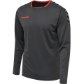 hummel Sport-Langarmshirt hmlAUTHENTIC Poly Jersey (leichter Jerseystoff) asphaltgrau Herren