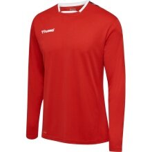 hummel Sport-Langarmshirt hmlAUTHENTIC Poly Jersey (leichter Jerseystoff) rot Herren