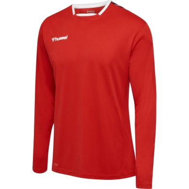 hummel Sport-Langarmshirt hmlAUTHENTIC Poly Jersey (leichter Jerseystoff) rot Herren