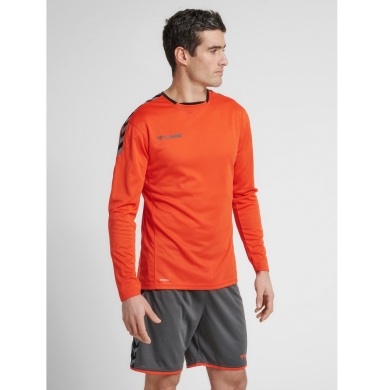 hummel Sport-Langarmshirt hmlAUTHENTIC Poly Jersey (leichter Jerseystoff) flashorange Herren