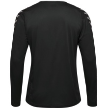 hummel Sport-Langarmshirt hmlAUTHENTIC Poly Jersey (leichter Jerseystoff) schwarz/weiss Kinder