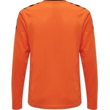 hummel Sport-Langarmshirt hmlAUTHENTIC Poly Jersey (leichter Jerseystoff) orange Kinder