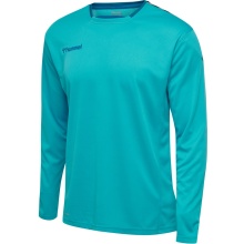 hummel Sport-Langarmshirt hmlAUTHENTIC Poly Jersey (leichter Jerseystoff) blau Kinder